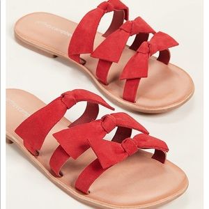 Jeffrey Campbell Red Bow Sandals